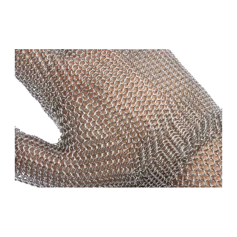 Polyco Healthline Metallica Grey Stainless Steel Cut Resistant Work Gloves Size 8 Uncoated 0801014