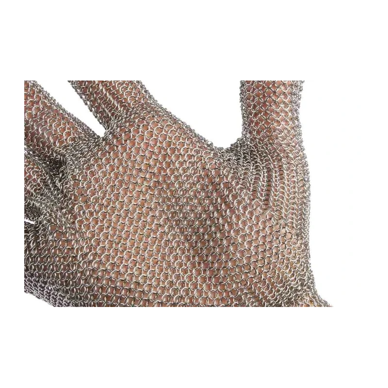 Polyco Healthline Metallica Grey Stainless Steel Cut Resistant Work Gloves Size 8 Uncoated 0801014