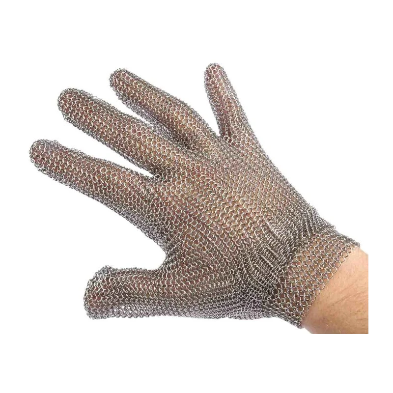 Polyco Healthline Metallica Grey Stainless Steel Cut Resistant Work Gloves Size 8 Uncoated 0801014