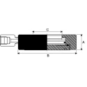 Hi-Force Portable Low Height Hydraulic Cylinder Single Acting 10t Capacity 6mm Stroke HVL10