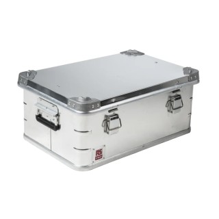 RS PRO Metal Waterproof Watertight Transit Case Aluminium Anodised 580 mm x 385 mm x 250 mm 914-4095