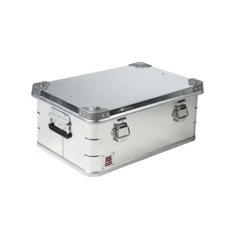 RS PRO Metal Waterproof Watertight Transit Case Aluminium Anodised 580 mm x 385 mm x 250 mm 914-4095