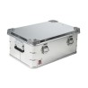 RS PRO Metal Waterproof Watertight Transit Case Aluminium Anodised 580 mm x 385 mm x 250 mm 914-4095