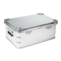 RS PRO Metal Waterproof Watertight Transit Case Aluminium Anodised 580 mm x 385 mm x 250 mm 914-4095
