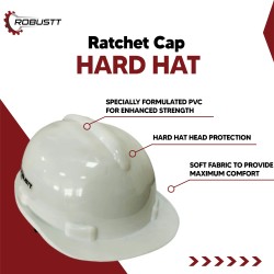 Buy Robustt X Shree Jee Nape Type Adjusment-Safety White Helmet