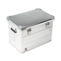 RS PRO Metal Waterproof Watertight Aluminium Transit Case 580mm x 385mm x 410mm 914-4086