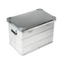 RS PRO Metal Waterproof Watertight Aluminium Transit Case 580mm x 385mm x 410mm 914-4086
