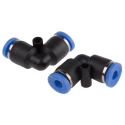 RS PRO Polyoxymethylene Nickel Union Elbow Pneumatic Fitting Push In 4 mm 10 bar 0 to 60°C 916-0889