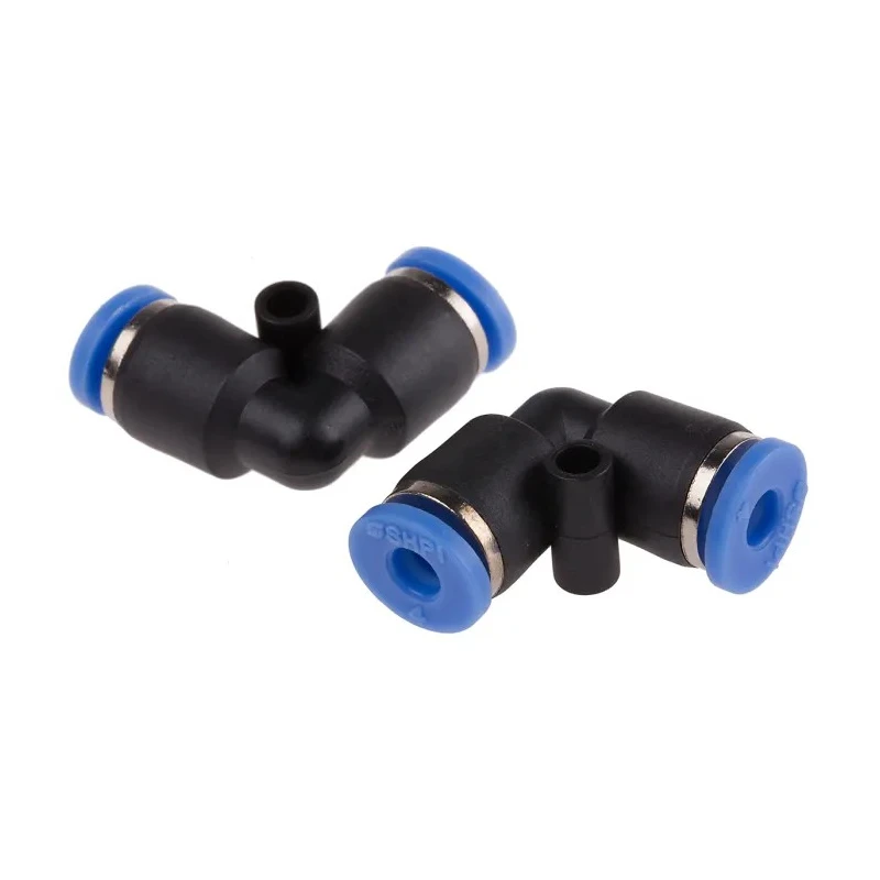 RS PRO Polyoxymethylene Nickel Union Elbow Pneumatic Fitting Push In 4 mm 10 bar 0 to 60°C 916-0889
