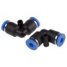 RS PRO Polyoxymethylene Nickel Union Elbow Pneumatic Fitting Push In 4 mm 10 bar 0 to 60°C 916-0889