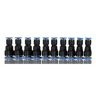 RS PRO Polyoxymethylene Pneumatic Y Tube-to-Tube Adaptor Push-in 4 mm Connections Nickel Finish 916-0915
