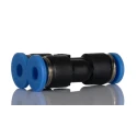 RS PRO Polyoxymethylene Pneumatic Y Tube-to-Tube Adaptor Push-in 4 mm Connections Nickel Finish 916-0915