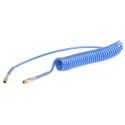 RS PRO 6 m Blue Polyurethane Recoil Hose, BSPT 1/4 in Male Connector, -20°C to 65°C, 10 Bar Maximum Pressure 917-2359