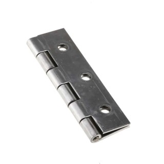 Pinet Raw 304 Stainless Steel Butt Hinge with Knuckle Pin, 75 mm Length x 40 mm Width x 1.5 mm Thickness 52-1-3990