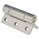 Pinet Clear Anodised Aluminium 6082-T5 Spring Hinge with Spring Loaded Pin Screw Fixing 100mm x 82.5mm x 5.5mm 72-1-4231