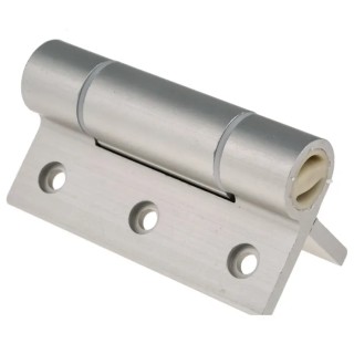 Pinet Clear Anodised Aluminium 6082-T5 Spring Hinge with Spring Loaded Pin Screw Fixing 100mm x 82.5mm x 5.5mm 72-1-4231