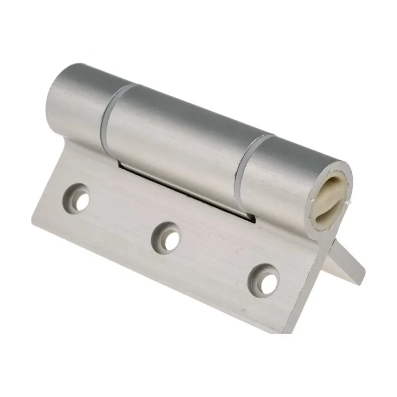 Pinet Clear Anodised Aluminium 6082-T5 Spring Hinge with Spring Loaded Pin Screw Fixing 100mm x 82.5mm x 5.5mm 72-1-4231