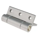 Pinet Clear Anodised Aluminium 6082-T5 Spring Hinge with Spring Loaded Pin Screw Fixing 100mm x 82.5mm x 5.5mm 72-1-4231