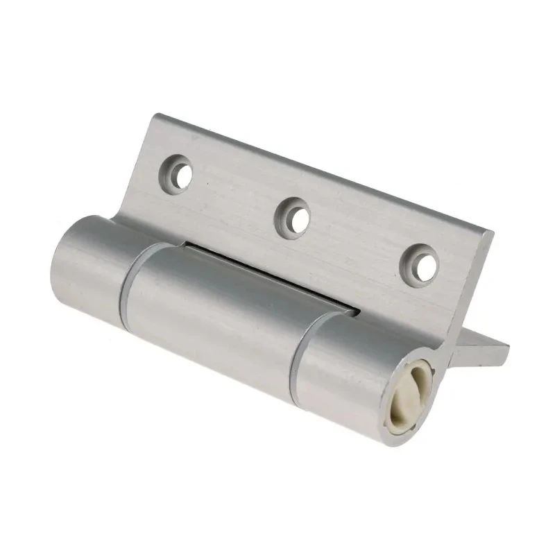 Pinet Clear Anodised Aluminium 6082-T5 Spring Hinge with Spring Loaded Pin Screw Fixing 100mm x 82.5mm x 5.5mm 72-1-4231