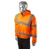 Portwest 300D Industry High Visibility Orange Men's Hi Vis Bomber Jacket M 918-5967