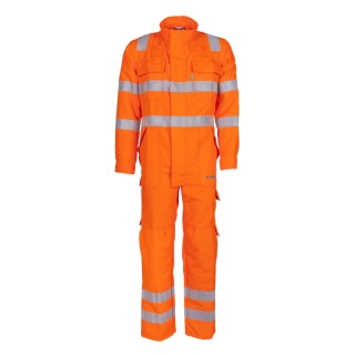 Sioen Orange Arc Flash Coveralls, 44 cm Size Hi-Vis, Flame Retardant, S101-892V-44