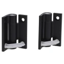 Pinet Black Anodised Aluminium 6060-T5 Self-Closing Spring Hinge with Spring Loaded Pin, Screw Fixing, 67 mm x 55 72-1-4261