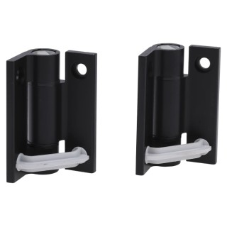 Pinet Black Anodised Aluminium 6060-T5 Self-Closing Spring Hinge with Spring Loaded Pin, Screw Fixing, 67 mm x 55 72-1-4261