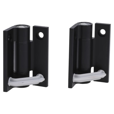 Pinet Black Anodised Aluminium 6060-T5 Self-Closing Spring Hinge with Spring Loaded Pin, Screw Fixing, 67 mm x 55 72-1-4261