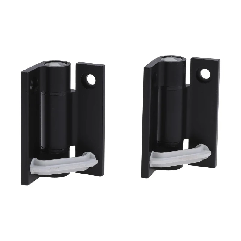 Pinet Black Anodised Aluminium 6060-T5 Self-Closing Spring Hinge with Spring Loaded Pin, Screw Fixing, 67 mm x 55 72-1-4261
