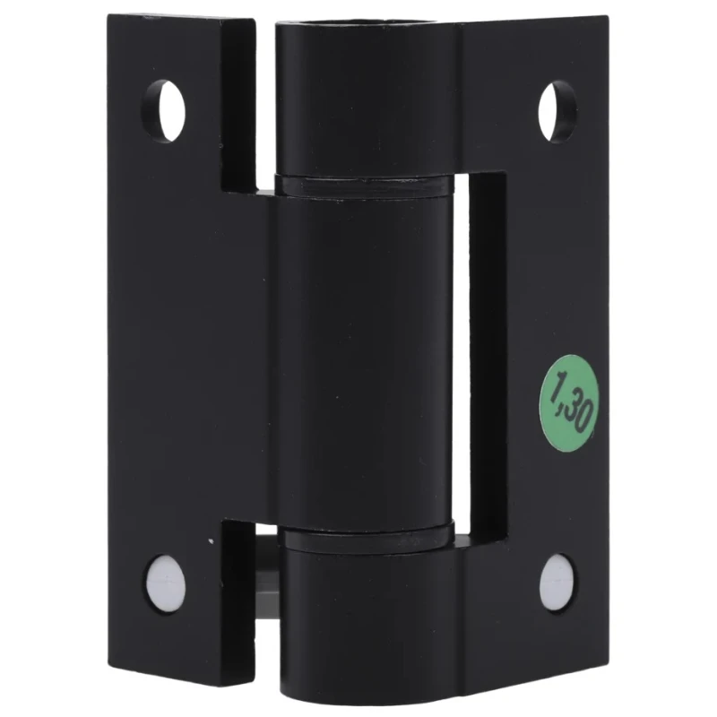 Pinet Black Anodised Aluminium 6060-T5 Self-Closing Spring Hinge with Spring Loaded Pin, Screw Fixing, 67 mm x 55 72-1-4261