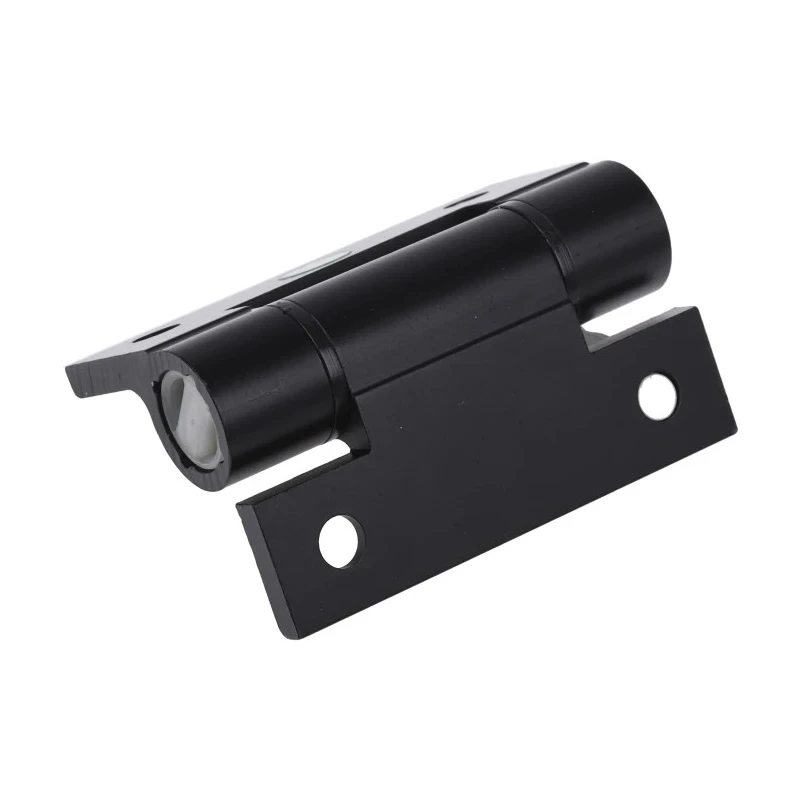 Pinet Black Anodised Aluminium 6060-T5 Self-Closing Spring Hinge with Spring Loaded Pin, Screw Fixing, 67 mm x 55 72-1-4261