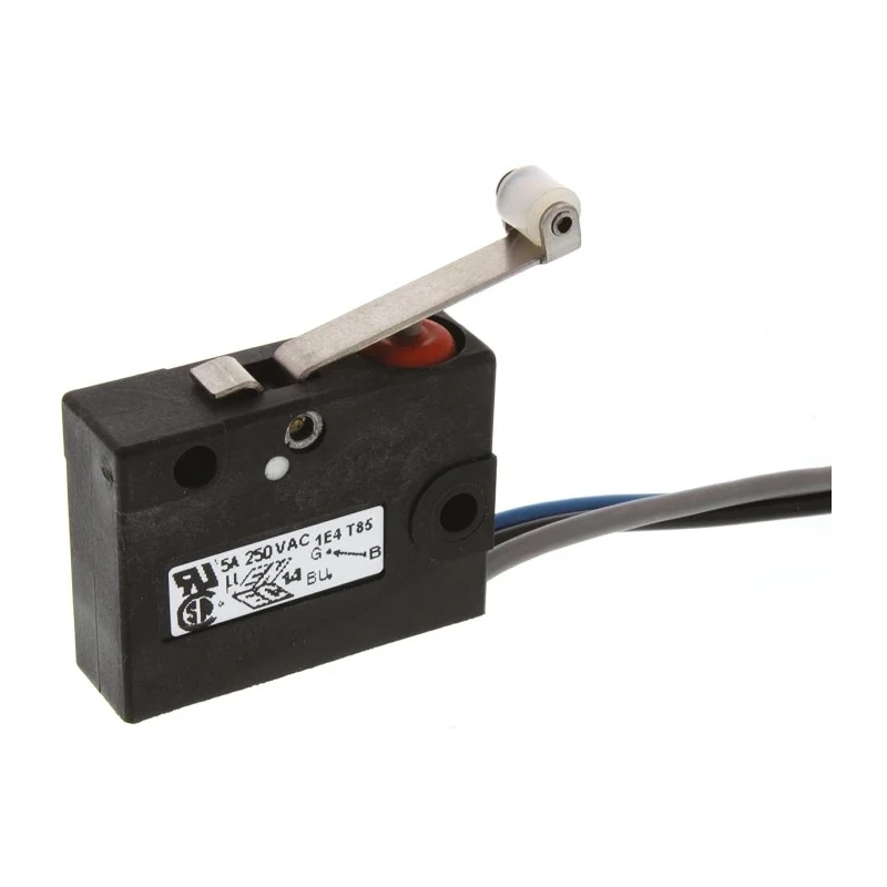 Saia-Burgess Roller Lever Micro Switch, Pre-Wired Terminal, 5A, 250 V AC, SPDT, IP67 V3SYR1-UL