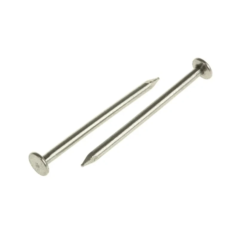 RS PRO Bright Steel Round Nail 40mm x 2.36mm Flat Round Head Steel 500g Bag 385-0000
