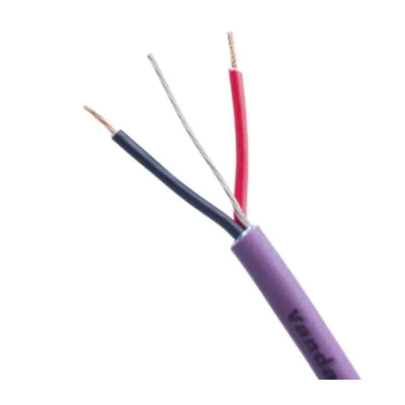 Van Damme Screened Audio Cable, 3.9 mm OD, 100 m Length, Purple, Oxygen-Free Copper Conductors, Polyvinyl 278-401-000