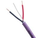 Van Damme Screened Audio Cable, 3.9 mm OD, 100 m Length, Purple, Oxygen-Free Copper Conductors, Polyvinyl 278-401-000