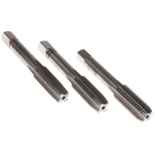 EVENTUS Hand Tap Set M12 Thread Size, HSS Material, DIN 13, DIN 352 Standards, 3 Pieces 10028
