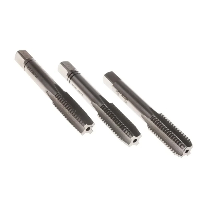 EVENTUS Hand Tap Set M12 Thread Size, HSS Material, DIN 13, DIN 352 Standards, 3 Pieces 10028