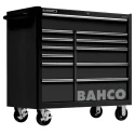 Bahco 12 Drawer Wheeled Roller Cabinet Stainless Steel 900kg Load Capacity 501x1020x985mm 1475KXL12BLACK