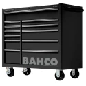Bahco 12 Drawer Wheeled Roller Cabinet Stainless Steel 900kg Load Capacity 501x1020x985mm 1475KXL12BLACK