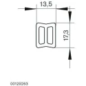 Bosch Rexroth Aluminium Profile Rail 3 m Length x 13.5mm Width x 17.3mm Height 3 842 993 887 / 3000