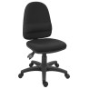 RS PRO Black Fabric Typist Office Chair Adjustable Height Wheeled Back Arms 181-2094