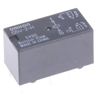 Omron PCB Signal Relay 5V dc Coil 1A DPDT G5V-2-H 5DC
