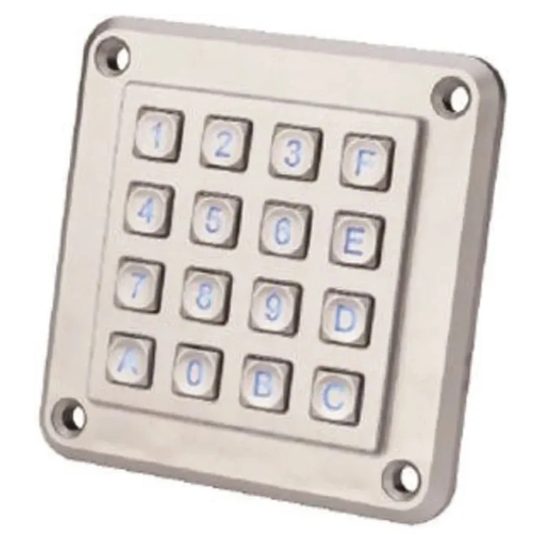 EOZ 16 Key Illuminated ABS Housing Keypad IP67 Rated, 4000000 Mechanical Life 
