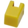 Omron Tactile Switch Cap Yellow Square for Series B3F-1000, Series B3F-3000, Series B3FS, Series B3W-1000 B32-1030