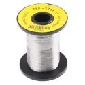 RS PRO Silver Single Core Hook Up Wire 0.21mm Diameter, 623m Length, Nickel Chrome Conductor, 1150°C Maximum 714-1741