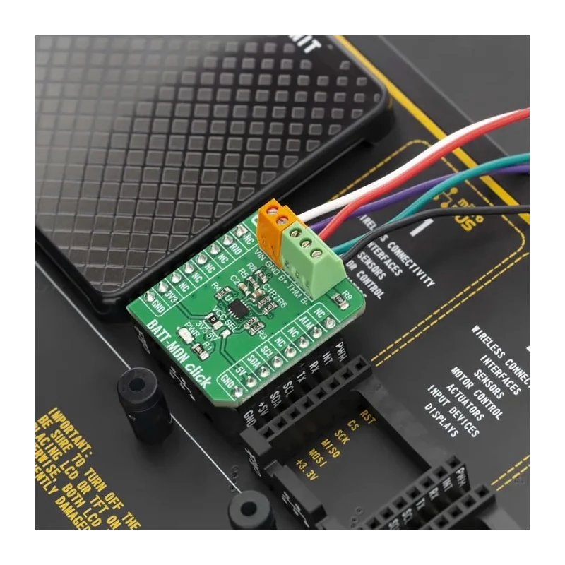MikroElektronika BATT-MON Click Battery Charger Development Kit for STC3115 MIKROE-3741