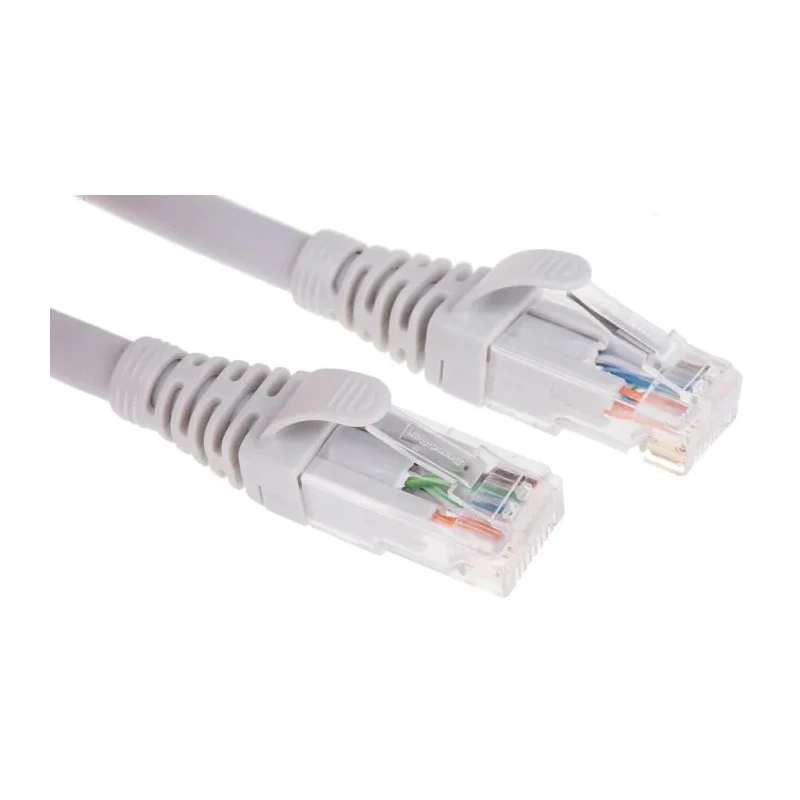 Brand-Rex Cat6 Ethernet Cable Unshielded Low Smoke Zero Halogen RJ45 Male 1 m Grey 