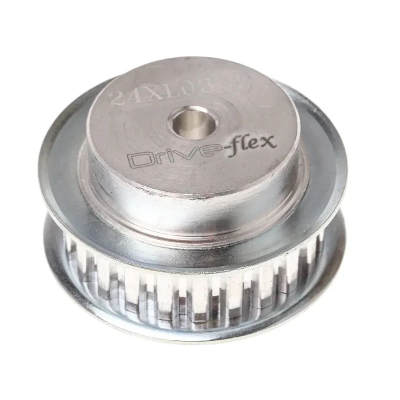 RS PRO Aluminium Timing Belt Pulley 9.5 mm Belt Width 5 mm Pitch 24 Teeth PB TYPE XL 037 24 TOOTH PULLEY