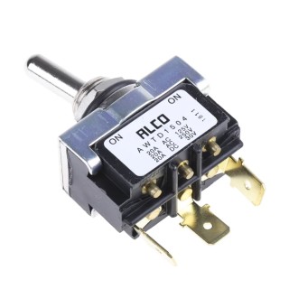 TE Connectivity Panel Mount Toggle Switch, On-On, SPDT, Tab Terminal, 30 V dc, 250 V ac AWTD1504