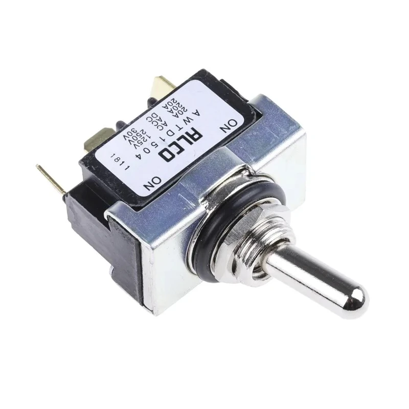 TE Connectivity Panel Mount Toggle Switch, On-On, SPDT, Tab Terminal, 30 V dc, 250 V ac AWTD1504